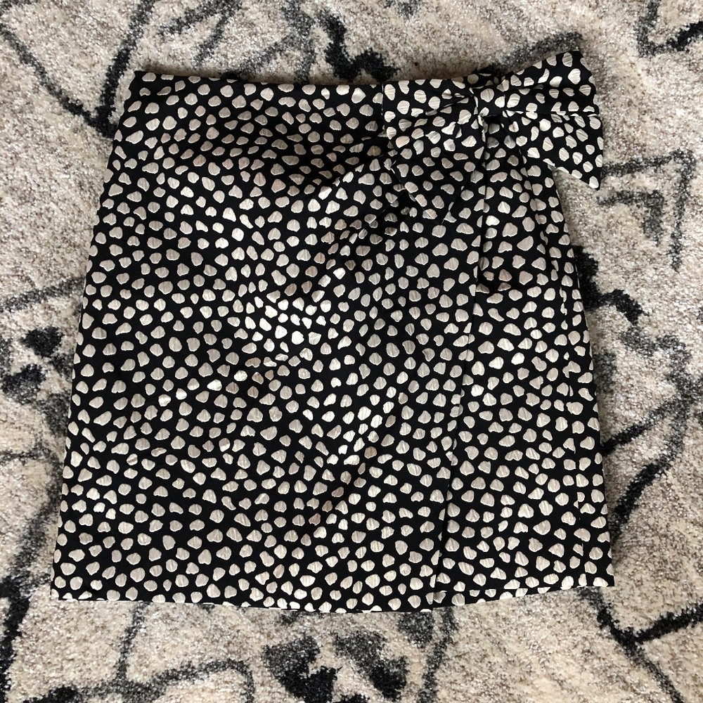 Jcrew Jacquard Bow Skirt